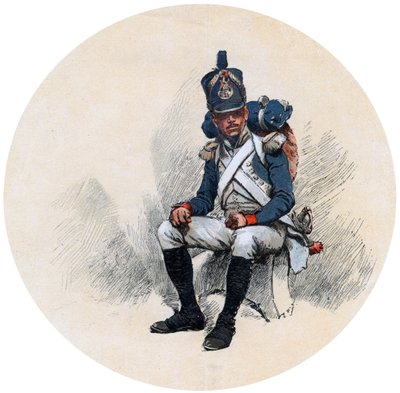 Um voltigeur, século XIX de Unbekannt