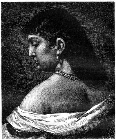 Uma mulher de Trastevere, Roma, Itália, século XIX de Unbekannt