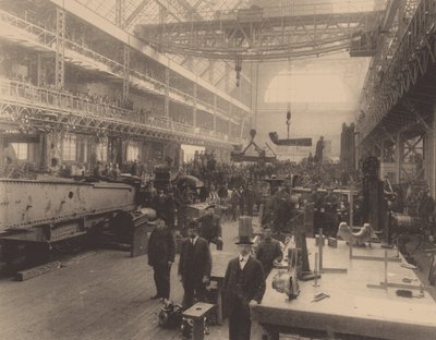 Uma oficina da fábrica de Putilov, c. 1914 de Unbekannt