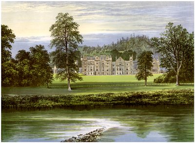 Abbotsford, Roxburghshire, Escócia, casa da família Scott, c1880 de Unbekannt