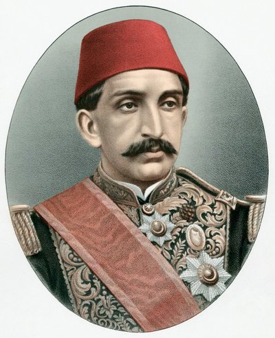 Abdul Hamid II 1842-1918, último sultão da Turquia, c1880 de Unbekannt