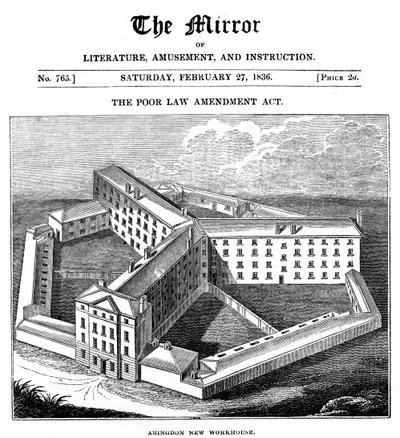 Abingdon Workhouse, Oxfordshire, construído para a União de Abingdon, 1836 de Unbekannt