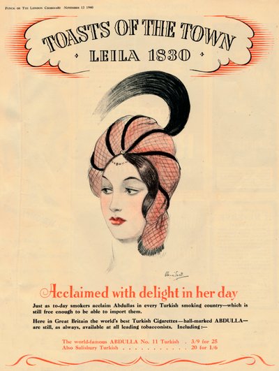 Aclamado com prazer em seus dias, Toasts of the Town - Leila 1830, 1940 de Unbekannt