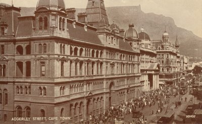 Adderley Street, Cidade do Cabo, início do século XX. de Unbekannt