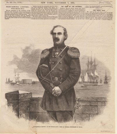 Almirante Stepan Stepanovich Lesovsky 1816-1866 em Nova York, 1863. de Unbekannt