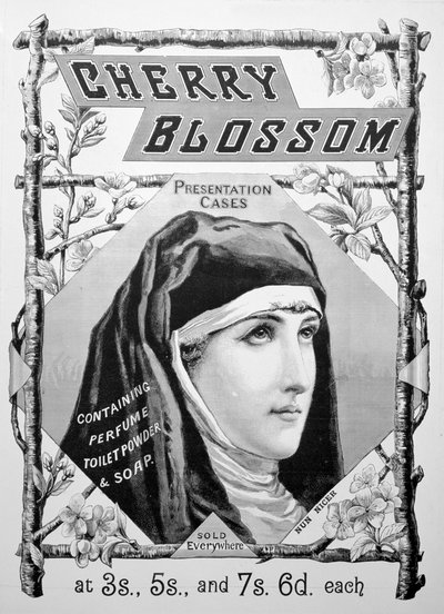 Anúncio para artigos de toalete Cherry Blossom, 1893 de Unbekannt