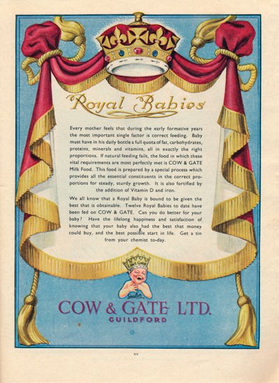 Anúncio para Cow & Gate Ltd., 1951 de Unbekannt