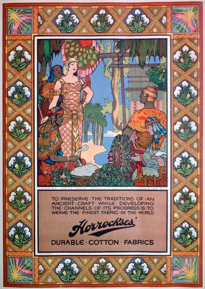 Anúncio para tecidos Horrockses, 1920 de Unbekannt