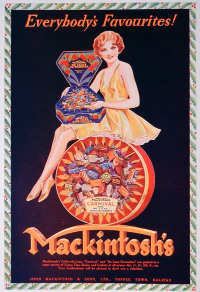Anúncio para Mackintoshs toffee, 1932 de Unbekannt