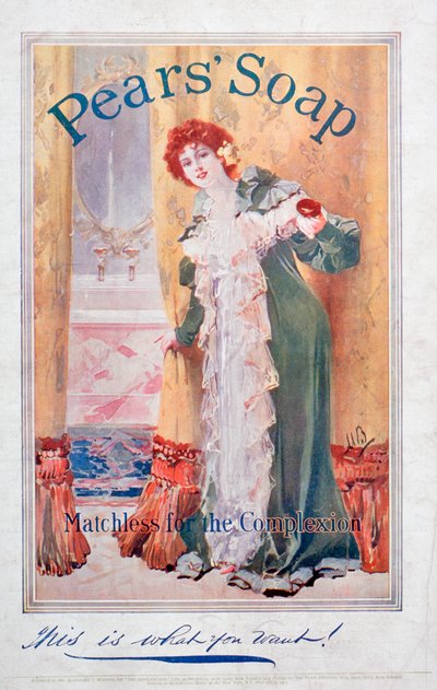 Anúncio para sabão de peras, 1906 de Unbekannt