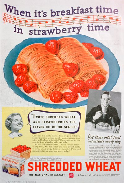 Anúncio para Trigo Desfiado, 1936 de Unbekannt