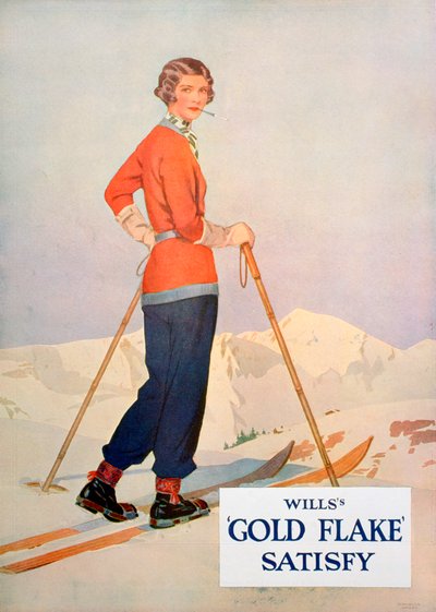 Anúncio para cigarros Wills Gold Flake, 1930 de Unbekannt