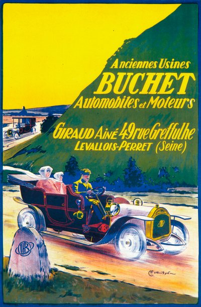 Anúncio para carros Buchet, c1910s de Unbekannt