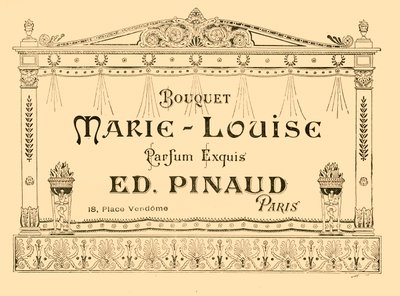Anúncio do perfume Marie-Louise, 1903. de Unbekannt