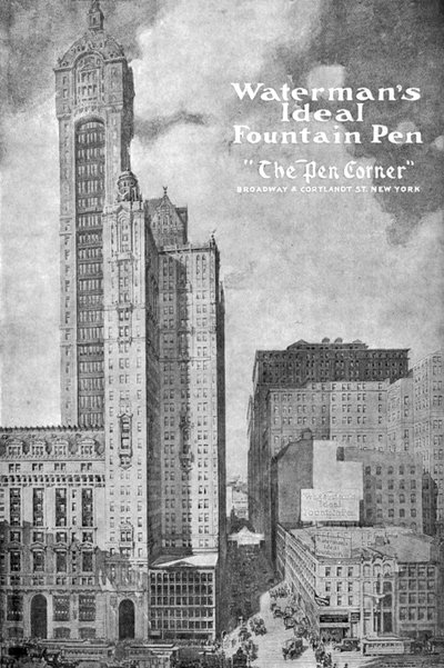 Anúncio para Watermans Ideal Founain Pen, 1908-1909 de Unbekannt