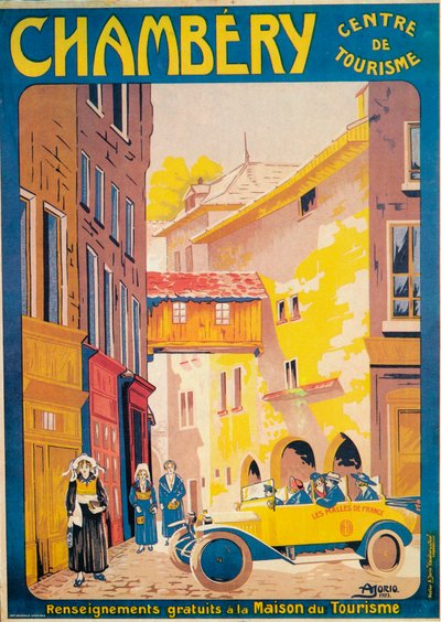 Anúncio para turismo em Chambery, França, c1920s de Unbekannt