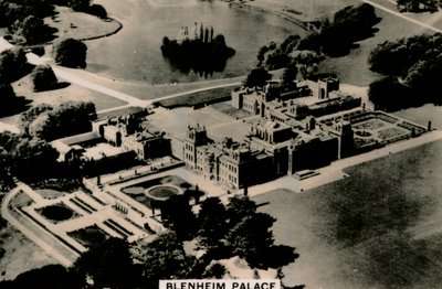 Vista aérea do Palácio de Blenheim, 1939 de Unbekannt