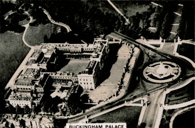 Vista aérea do Palácio de Buckingham, 1939 de Unbekannt