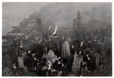 Vista aérea de Manhattan, Nova York, EUA, de um Zeppelin, 1928 1933 de Unbekannt
