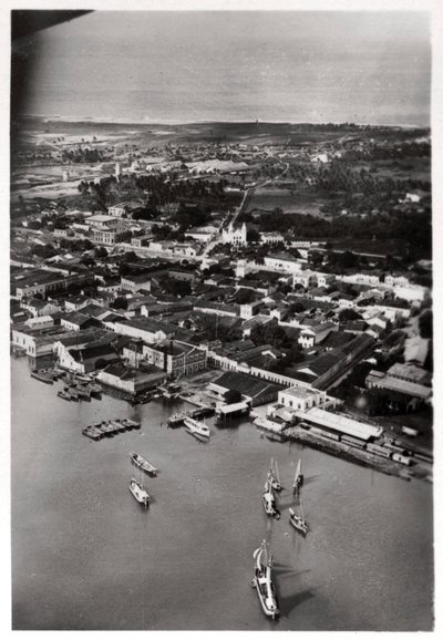 Vista aérea de Natal, África do Sul, de um Zeppelin, 1930 1933 de Unbekannt