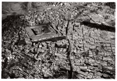Vista aérea do velho Cairo, Egito, de um Zeppelin, 1931 1933 de Unbekannt