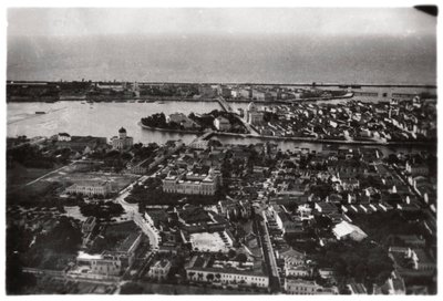Vista aérea de Recife, Brasil, de um Zeppelin, 1930 1933 de Unbekannt