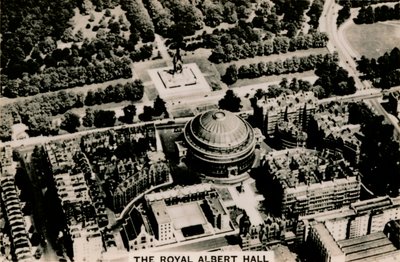 Vista aérea do Royal Albert Hall, 1939 de Unbekannt