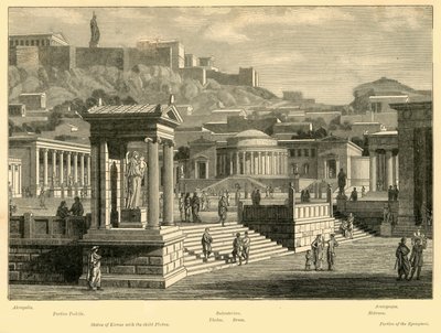 Ágora de Atenas restaurada, 1890. de Unbekannt