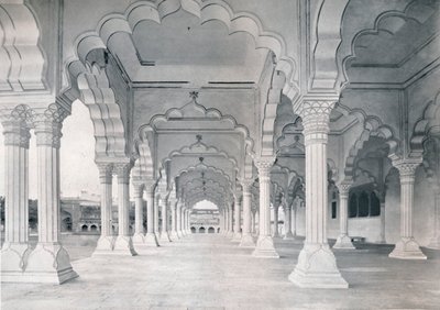 Agra. O Dewan-i-am, ou Salão da Audiência Pública, c1910. de Unbekannt