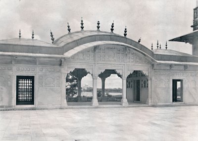 Agra. O Khas Mahal mostrando o Taj, c1910. de Unbekannt