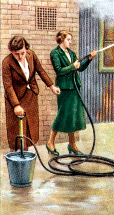 Precauções contra ataques aéreos, cartão de cigarro, britânico, 1938 de Unbekannt