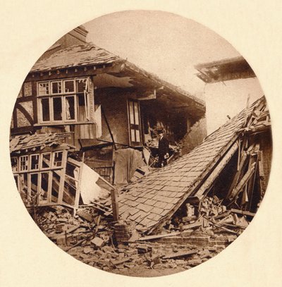 Danos causados por ataques aéreos em Croydon, 1915 1935 de Unbekannt