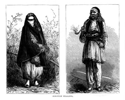 Camponeses albaneses, século XIX de Unbekannt