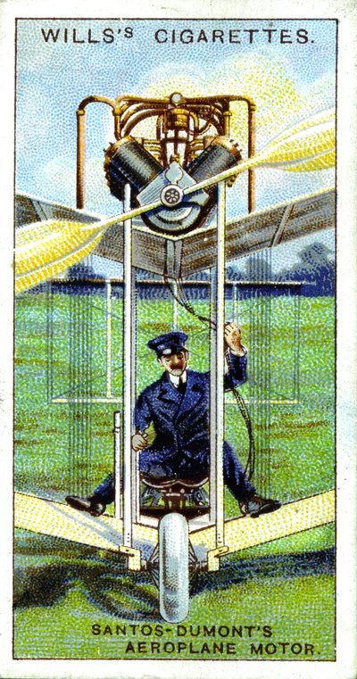 Alberto Santos-Dumont, aeronauta brasileiro, primeiro vôo gravado na Europa, 1906, 1915 de Unbekannt