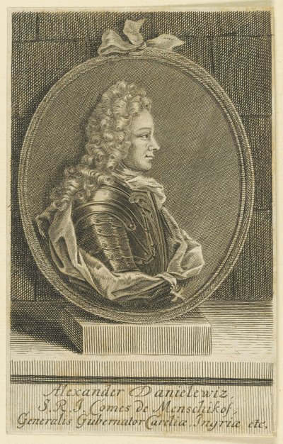 Alexander Danilovich Menshikov, Generalíssimo, Príncipe do Sacro Império Romano, 1705. de Unbekannt