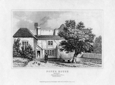 Alexander Popes House, Binfield, Berkshire, meados do século XIX de Unbekannt
