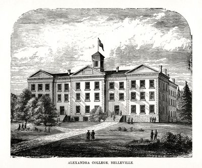 Alexandra College, Belleville, Ontário, Canadá, século XIX de Unbekannt