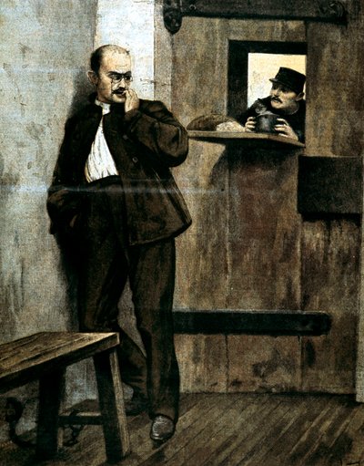 Alfred Dreyfus na prisão, 1895 de Unbekannt