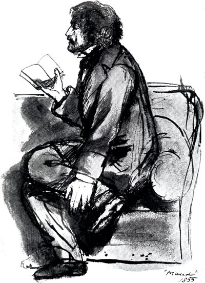Alfred Tennyson, lst Baron Tennyson 1809-1892, poeta inglês, 1855 de Unbekannt