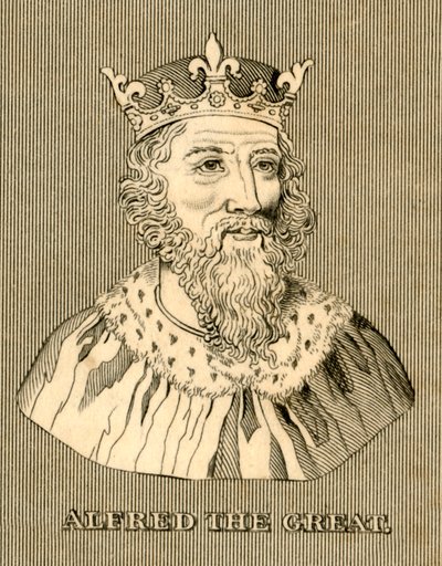 Alfred, o Grande, c847-899, 1830. de Unbekannt