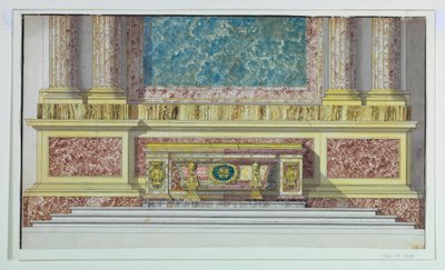 Altar Mensa para a Capela Borghese, Santa Maria Maggiore, Roma de Unbekannt