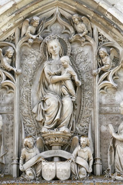 Amboise castelo tímpano capela : Virgem e criança, Amboise, França de Unbekannt