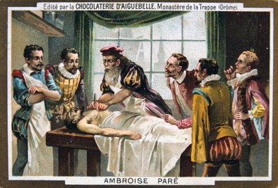 Ambroise Pare, cirurgião militar francês do século XVI, século XIX de Unbekannt