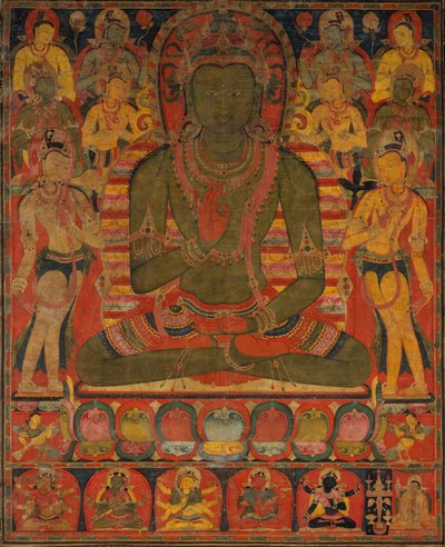 Amoghasiddhi, o Buda da Terra Pura do Norte, ca. 1200-50. de Unbekannt