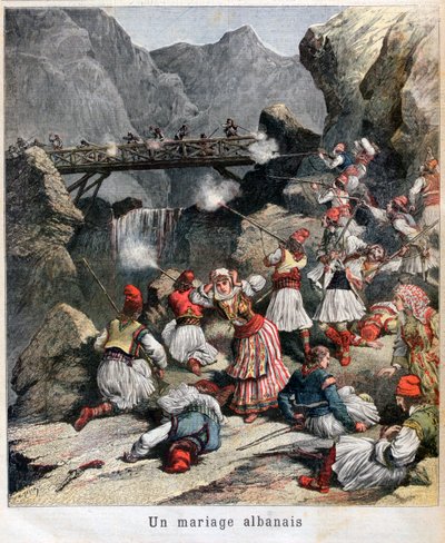 Um casamento albanês, 1892 de Unbekannt
