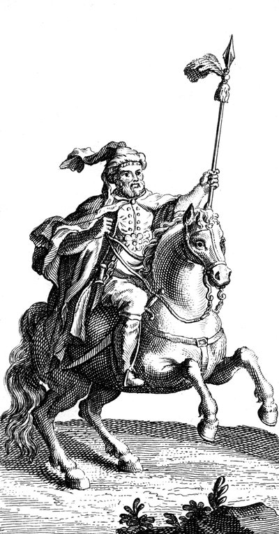 Um Cavaleiro Árabe, século XIX de Unbekannt