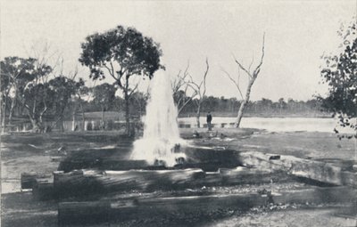Um poço artesiano, 1923. de Unbekannt