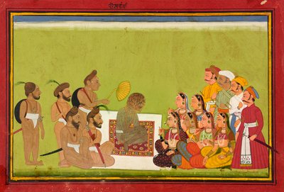 Uma Audiência com Rom Rishi, ca. 1700-1725. de Unbekannt