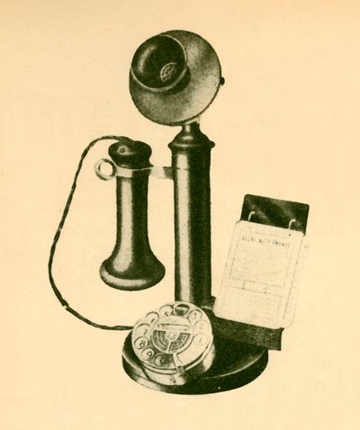 Um receptor de telefone automático, c1930. de Unbekannt