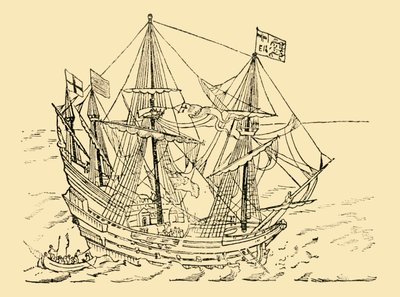 Um navio inglês na luta armada, c1930. de Unbekannt